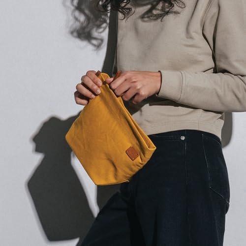 Daily Objects Taxi Organiser Pouch for Men & Women | Storage Slip Pockets | Lightweight - Mustard