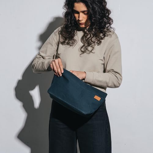Daily Objects Taxi Organiser Pouch for Men & Women | Storage Slip Pockets | Lightweight - Navy Blue