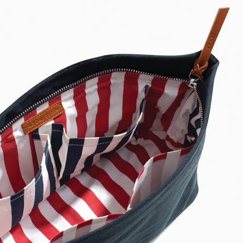 Daily Objects Taxi Organiser Pouch for Men & Women | Storage Slip Pockets | Lightweight - Navy Blue
