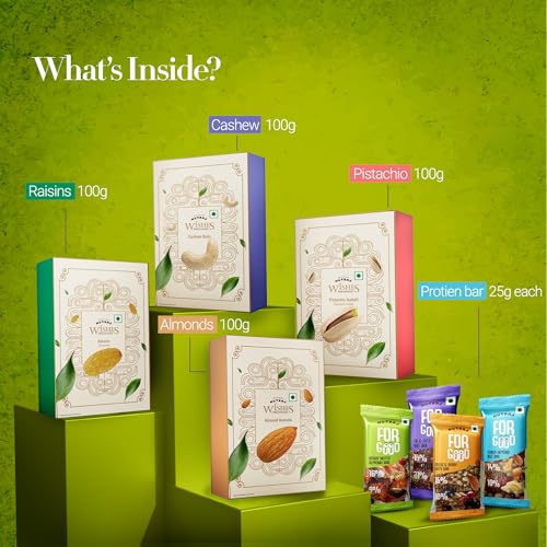Nutraj Wishes Healthy Goodness 500G Diwali Dry Fruits Gift Hamper 8 Items Festive Gift Hamper