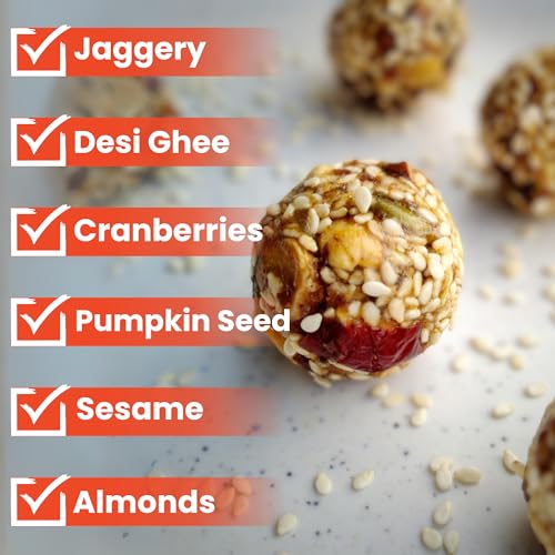 THE SWEET BLEND Special Fruit & Nut Til Ladoo Box | Sugar-Free Sesame Jaggery Laddu | Dry Fruit Laddu Gift Hamper | Healthy Snacks for Ideal for Diwali Gifting & Festive Celebrations