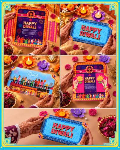 Hyperfoods Gifts From The Orchard Diwali Gift Hamper – Dry Fruits, Chocolate & Coconut Brittles, Tea Light Holder & Candles