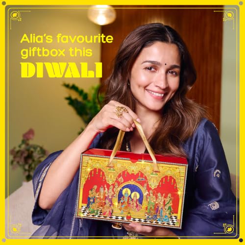 Phool 13-Item Ram Darbar Diwali Gift Box 2026 – Ladoo, Chikki, Votive Set, Diyas, Candles, Rose Mishri & Playing Cards