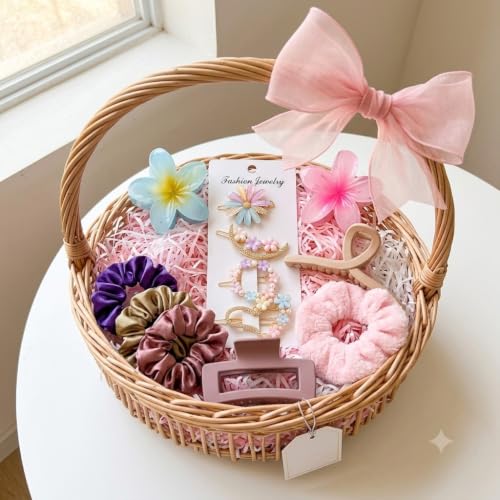12-Piece Hair Accessories Gift Hamper for Women & Girls | Curated Gift Basket