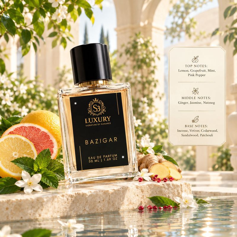 S3LUXURY Super Premium Junoon, Ishq, Majnu & Bazigar Luxury Perfume Gift Hamper Eau de Parfum-200 ml (For Men & Women)