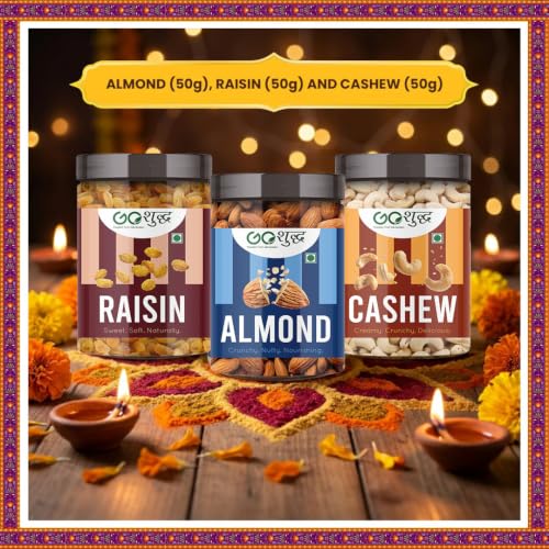 Goshudh 11 Item Diwali Gift Hamper | Dry Fruits, Snacks & Festive Gift Box Assorted Gift Box (Blue)