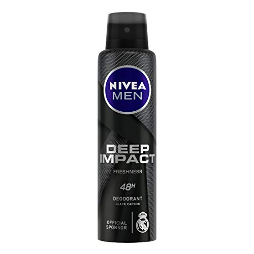 Nivea Men Deep Impact Freshness Deodorant | 48 Hour Protection | Alcohol Free Body Spray