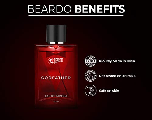 Beardo Godfather Perfume for Men | Premium Aromatic Iconic Long Lasting Bold Fragrance