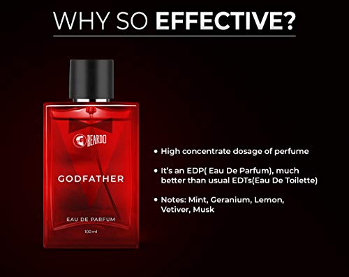 Beardo Godfather Perfume for Men | Premium Aromatic Iconic Long Lasting Bold Fragrance