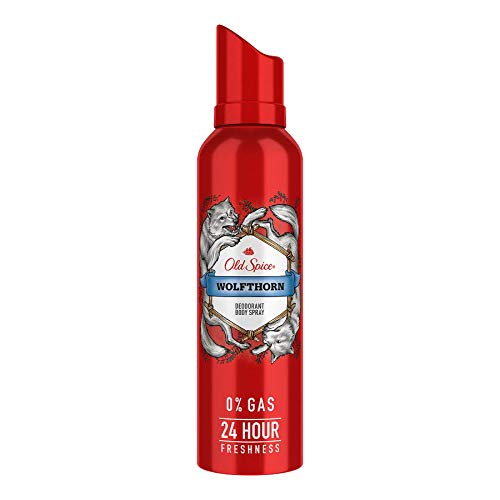 Old Spice Wolfthorn No Gas Deodorant Body Spray for Men | Citrus Floral Woody Fragrance | Long Lasting Deo