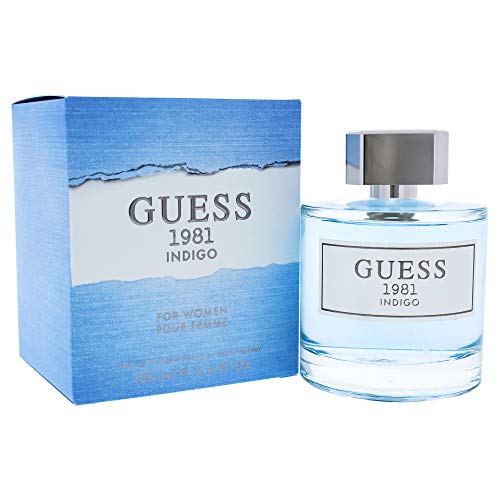 Guess 1981 Indigo Eau De Toilette for Women | Iconic Vintage Floral Long Lasting Luxury Designer Perfume