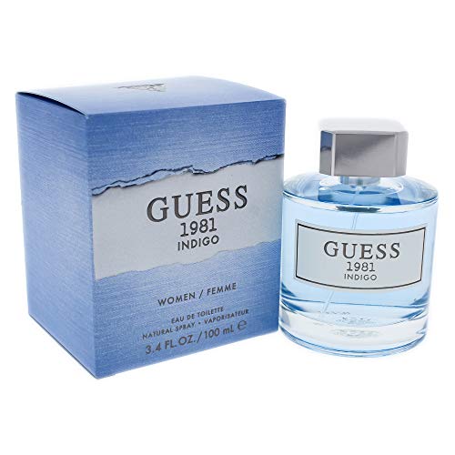 Guess 1981 Indigo Eau De Toilette for Women | Iconic Vintage Floral Long Lasting Luxury Designer Perfume