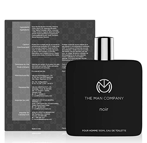 The Man Company Premium Noir Eau De Toilette | Bold Aromatic Long Lasting Premium Fragrance for Men