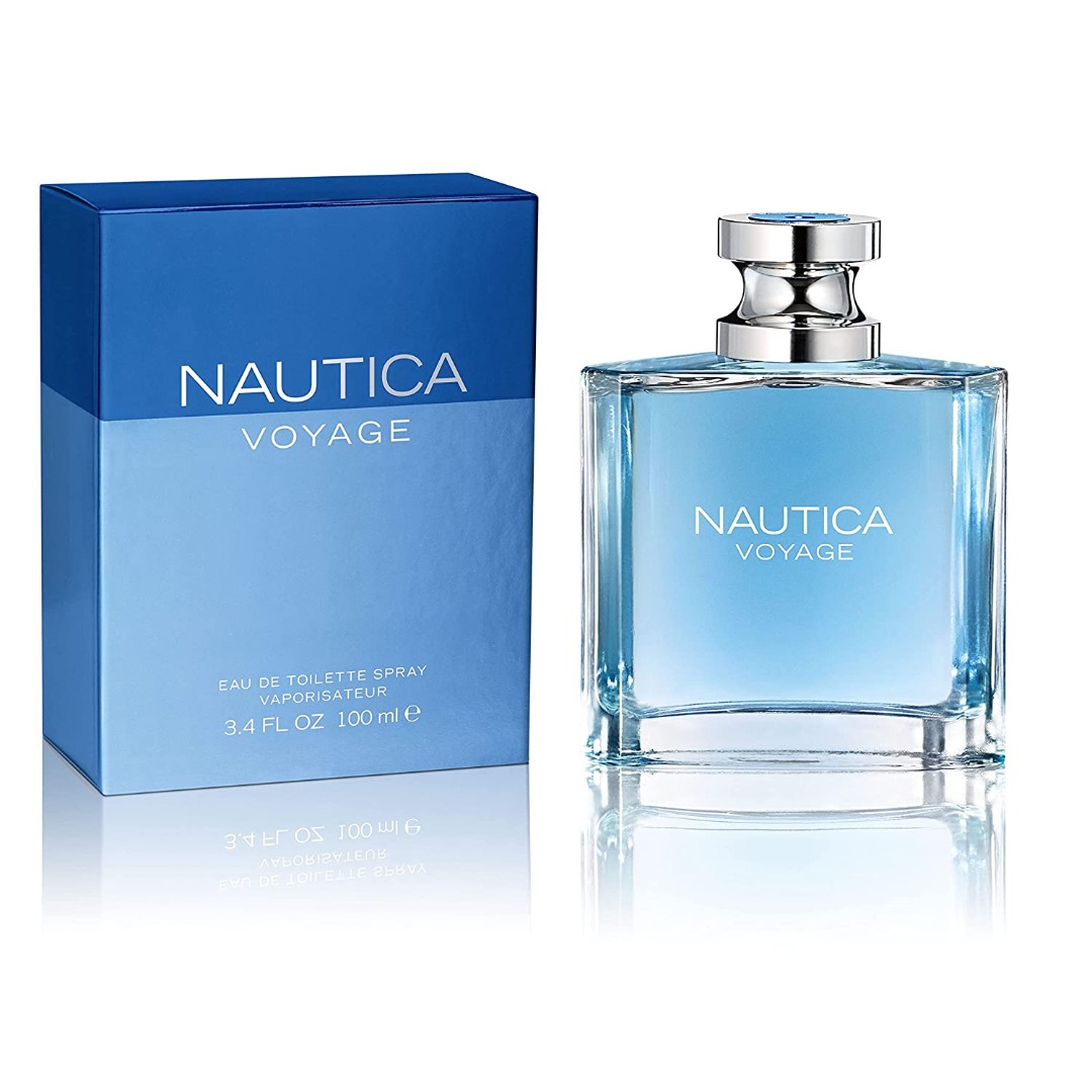 Nautica Voyage Eau de Toilette for Men | Aquatic Fresh Woody Fragrance | Long Lasting Designer Perfume