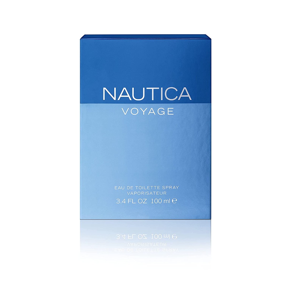 Nautica Voyage Eau de Toilette for Men | Aquatic Fresh Woody Fragrance | Long Lasting Designer Perfume
