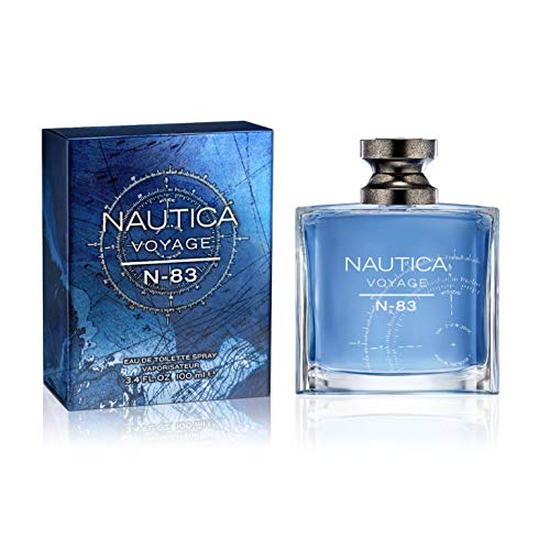 Nautica Voyage N-83 Eau de Toilette for Men | Aquatic Fruity Woody Fragrance | Long Lasting Designer Perfume