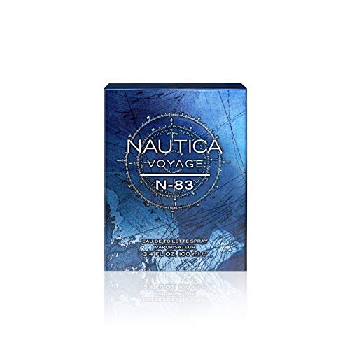 Nautica Voyage N-83 Eau de Toilette for Men | Aquatic Fruity Woody Fragrance | Long Lasting Designer Perfume