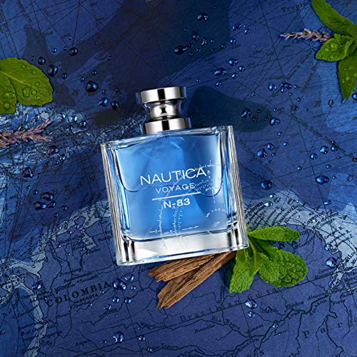 Nautica Voyage N-83 Eau de Toilette for Men | Aquatic Fruity Woody Fragrance | Long Lasting Designer Perfume