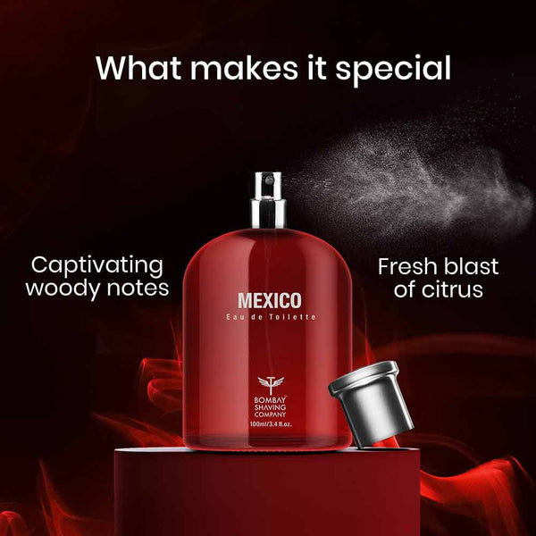 Bombay Shaving Company Mexico EDT Perfume for Men | Adventurous Aromatic Long Lasting Premium Fragrance