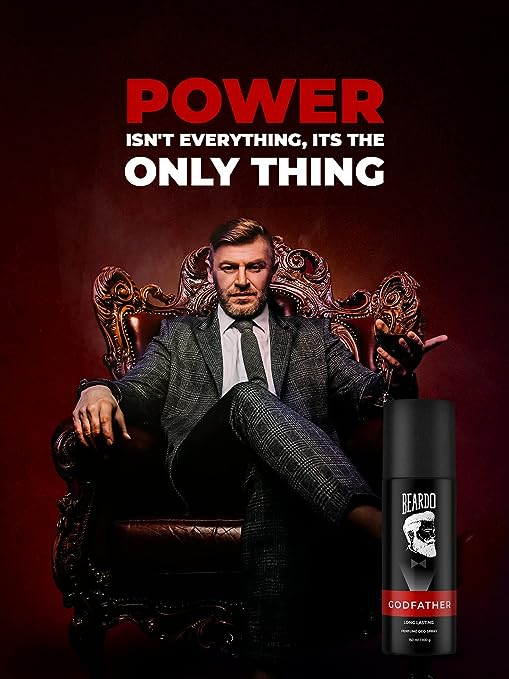 Beardo Godfather Perfume Deo Spray for Men 1 | Iconic Aromatic Long Lasting Premium Deodorant
