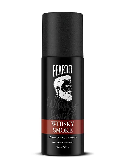 Beardo Whisky Smoke Perfume Body Spray for Men | Spicy Oudh Long Lasting Premium Deodorant