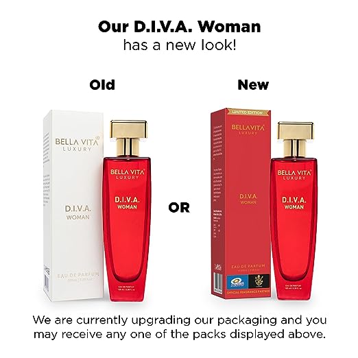 Bella Vita D.I.V.A Eau De Parfum for Women | Premium Bergamot Floral Long Lasting Elegant Fragrance