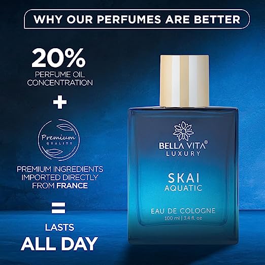Bella Vita SKAI Aquatic EAU De Cologne Parfume For Unisex