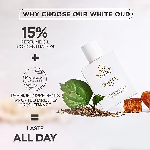 Bella Vita White OUD Eau De Parfum Unisex | Premium Oriental Oud Long Lasting Luxury Fragrance