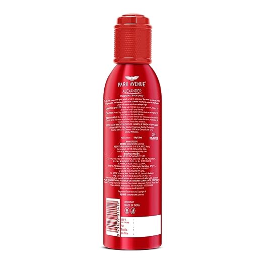 Park Avenue Alexander Perfume Body Spray for Men | Premium Aromatic Long Lasting Daily Wear Spray