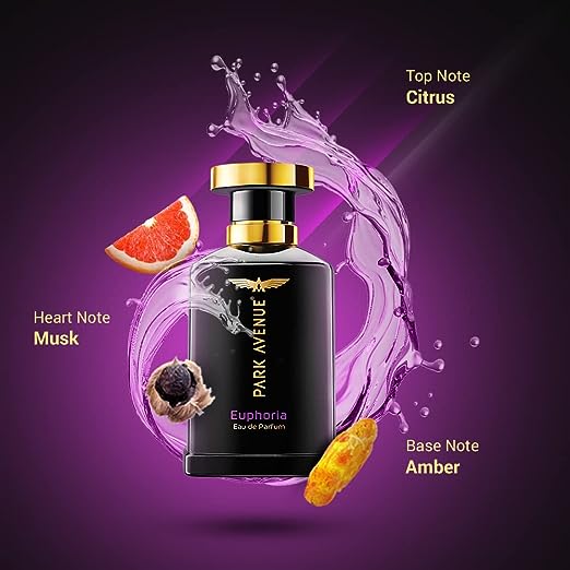 Park Avenue Euphoria Premium Eau De Perfume EDP for Men | Aromatic Long Lasting Iconic Fragrance