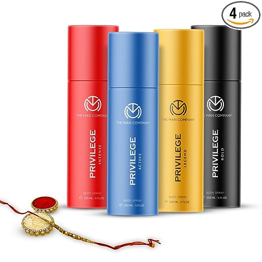 The Man Company Body Spray Combo Pack For Men, Pack Of 4