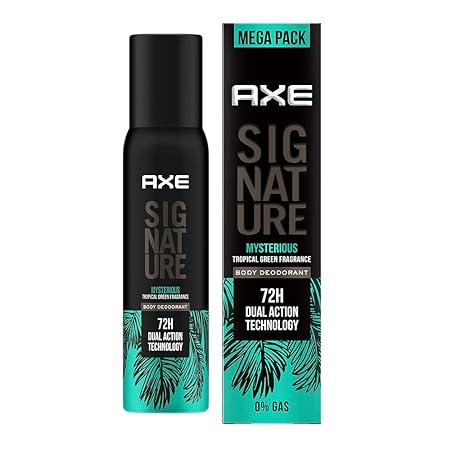 Axe Signature Mysterious Long Lasting No Gas Body Deodorant for Men 200ml | Mysterious Aromatic Fragrance