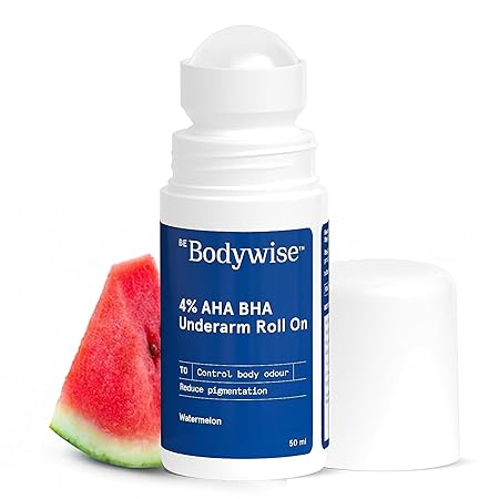 Be Bodywise 4 % AHA BHA Underarm Roll On Watermelon | Brightening Pigmentation Fragrance Roll On
