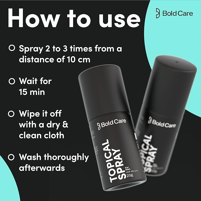 Bold Care Topical Non-Transferable Spray for Men