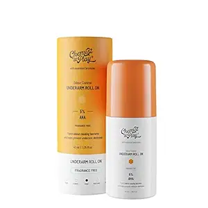 Chemist at Play UnderArm Roll-On with 5% AHA, Lactic Acid & 1% Mandelic Acid Prevents Body Odour