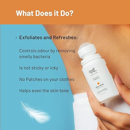 Chemist at Play UnderArm Roll-On with 5% AHA, Lactic Acid & 1% Mandelic Acid Prevents Body Odour