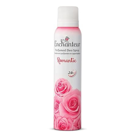 Enchanteur Romantic Perfumed Deo Spray for Women | 24 Hour Odour Protection Long Lasting Floral Fragrance