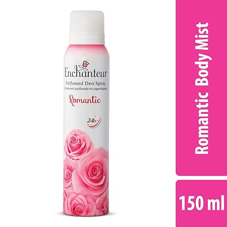 Enchanteur Romantic Perfumed Deo Spray for Women | 24 Hour Odour Protection Long Lasting Floral Fragrance