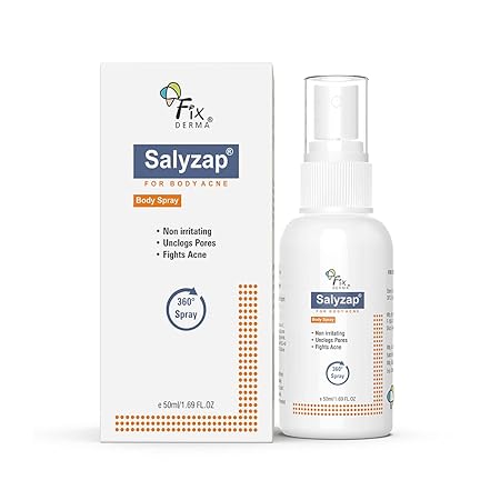Fixderma 2% Salicylic Acid Salyzap Body Acne Spray