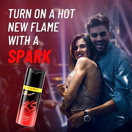 Kama Sutra Spark Deodorant Spray for Men | Long Lasting Aromatic Bold Sensual Body Spray