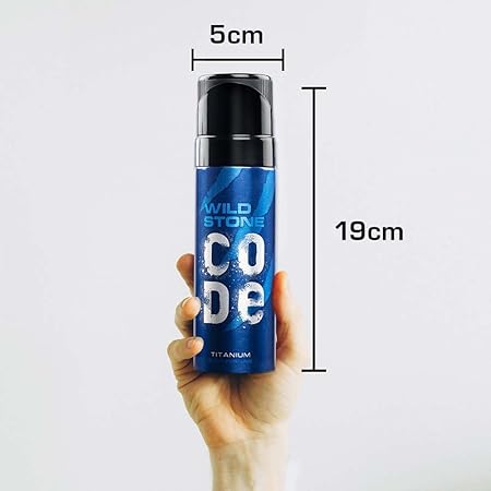Wild Stone CODE Titanium Long Lasting No Gas Body Perfume for Men
