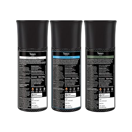 Yardley London Gentleman Range Deo Body Spray Tripack (Classic + Urbane + Royale) for Men, Pack of 3