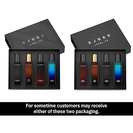 Djokr Perfume Gift Set for Men Pack of 4 | Premium Long Lasting Signature Fragrance Variety Combo