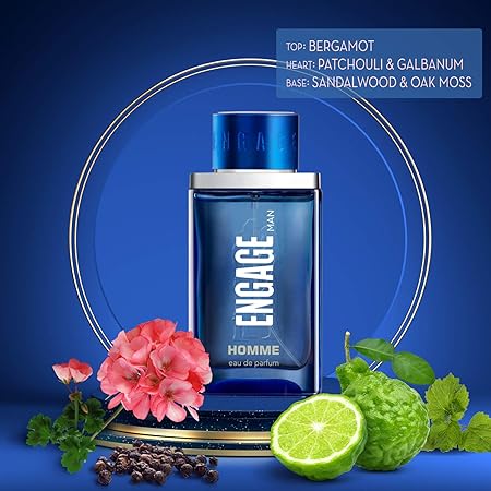 Engage Homme Eau De Parfum for Men 90ml | Aromatic Masculine Skin Friendly Long Lasting Perfume
