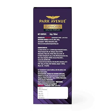 Park Avenue Euphoria Perfume for Men 100ml | Aromatic Long Lasting Premium Iconic Fragrance