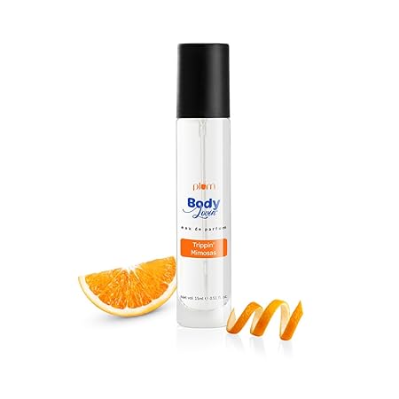 Plum BodyLovin Trippin Mimosas Eau De Parfum | Citrus Floral Long Lasting Travel Perfume for Women