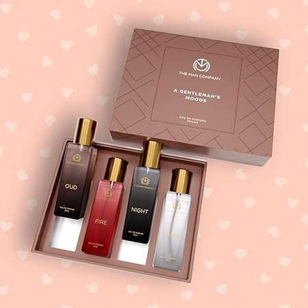 The Man Company Specially Curated A Gentleman's Moods Perfume Gift Set for Men | Blanc Night Fire and Oud Long Lasting Combo