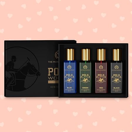 The Man Company Specially Curated Polo Woods Collection Perfume Gift Set Pack of 4 | Long Lasting Woody Variety Combo