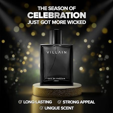 Villain Perfume for Men Eau De Parfum Woody and Spicy | Premium Long Lasting Bold Luxury Fragrance