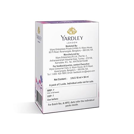 Yardley London Compact Perfume Tripack 18ml Pack of 3 | Long Lasting Travel Friendly Gentleman Variety Combo